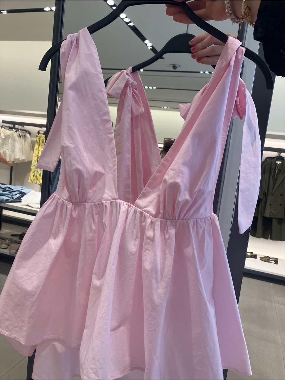 Zara Babydoll Pink Top